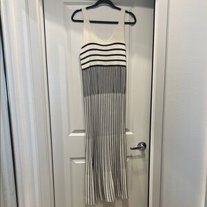 a new day Black & White Striped Sleeveless Maxi Dress